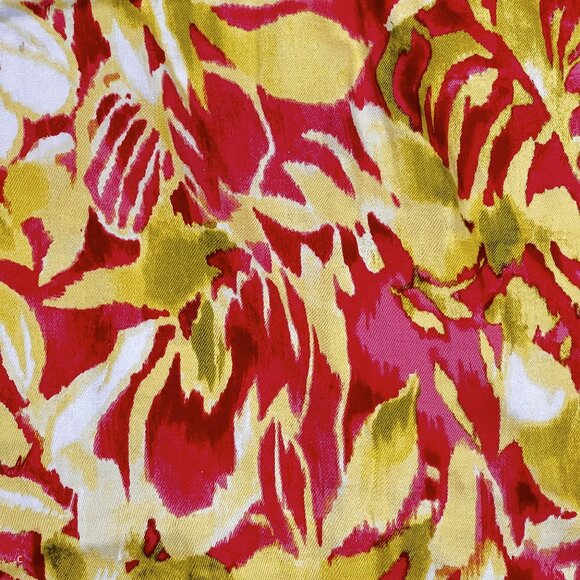 Ralph Lauren Dress Tropical Floral Red Yellow Sleeveless Dress Bow Sz 8P - NWOT - Picture 7 of 10